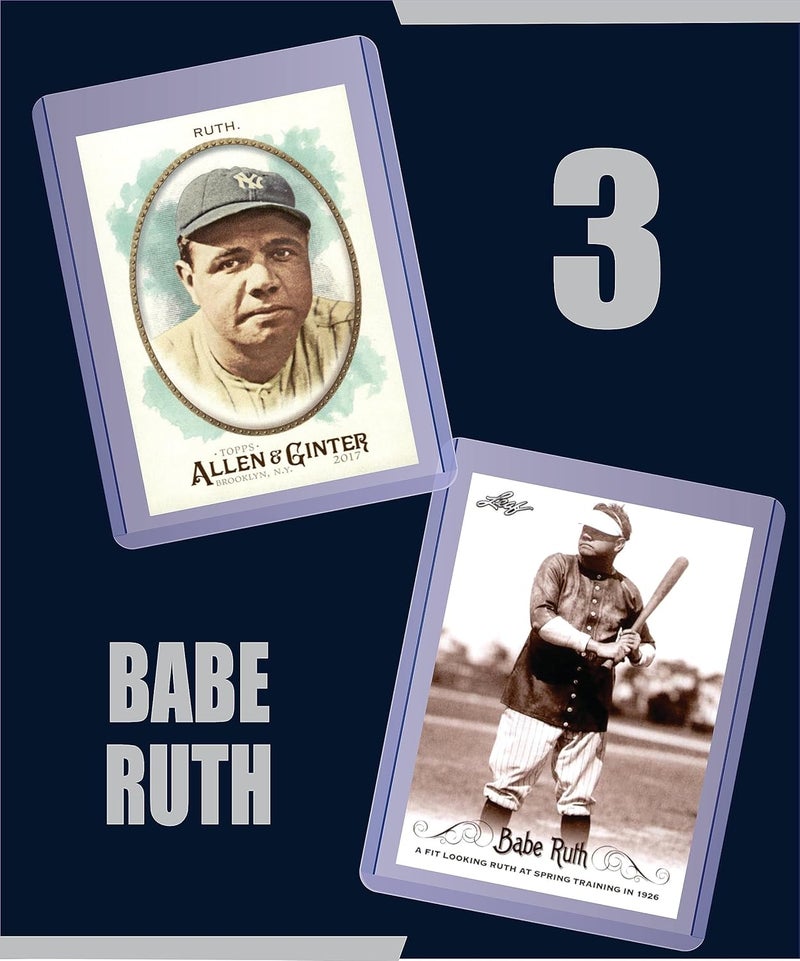 Chaser Babe Ruth (5) Assorted Baseball Cards Gift Pack - New York Yankees - Image 2